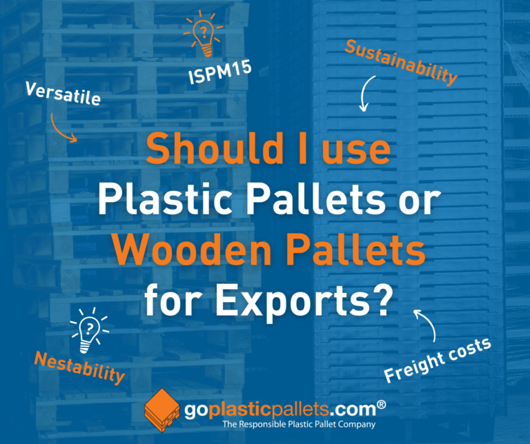 Why use plastic pallets instead of wooden pallets for exports