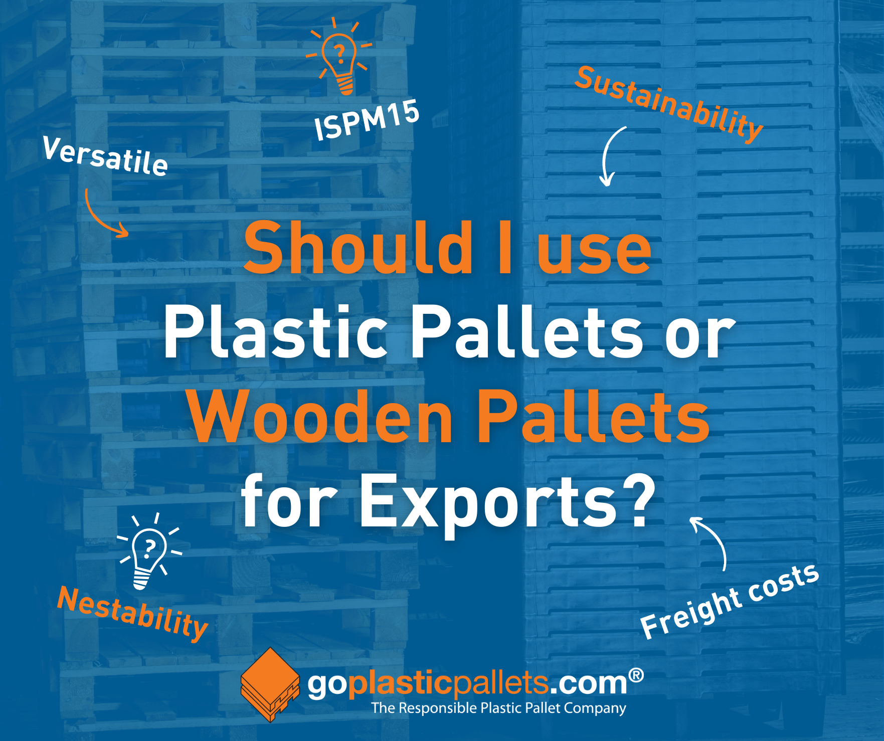 Why use plastic pallets instead of wooden pallets for exports?